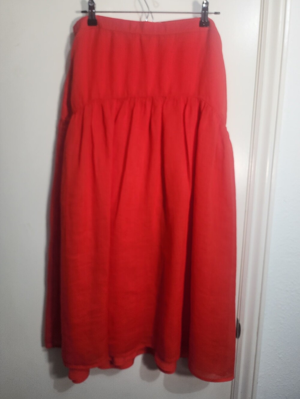 J.Crew x Maryam Nassir Zadeh Women's 100% Ramie Summer  Boho Midi Skirt Size 12 - Picture 2 of 10